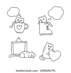 cute cat frame