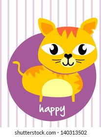 cute cat happy