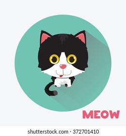 Cute cat icon