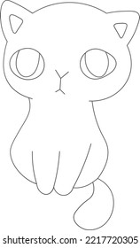 cute cat icon. animal icon. Pet shop, types of pets.