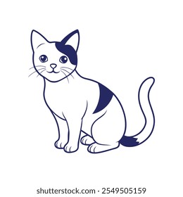 Lindo diseño de icono de gato