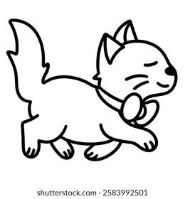 cute cat icon illustration, for creative icon