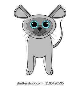 Cute cat icon sketch