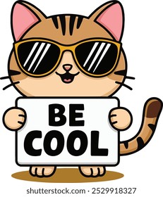 A cute cat icon vector art