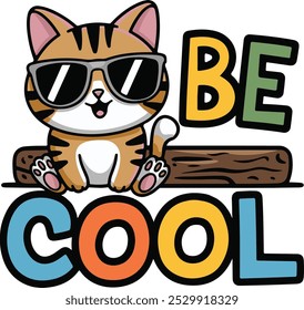 Un lindo Arte vectorial de icono de gato