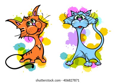 Cute cat illustration