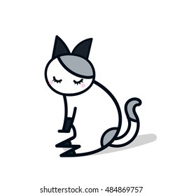 cute cat illustration