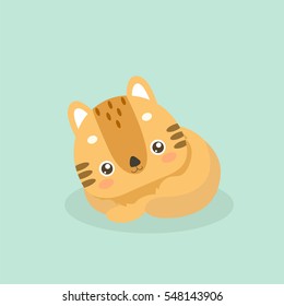 Cute cat illustration.