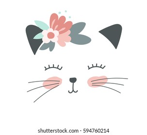 cute cat illustration