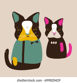 Cute Cat Illustration