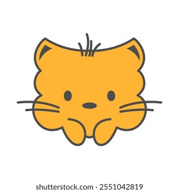 Cute cat illustration design vector