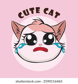cute cat illustration (emoji emoticon)