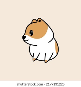 Cute cat illustration kawaii cartoon logo