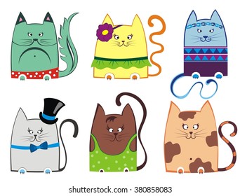 Cute cat illustration series