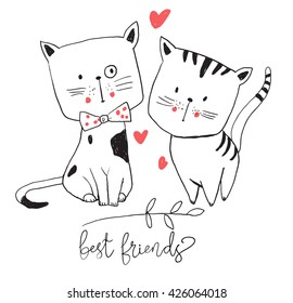 cute cat illustration set 2 