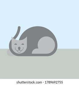 Cute Cat and kitten playing together 