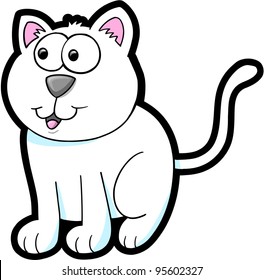 Cute Cat Kitten Vector Illustration Art Animal Pet