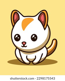 Cute cat, kitty, kitten, cat cartoon