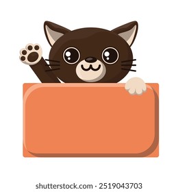 Cute Cat Label - 08