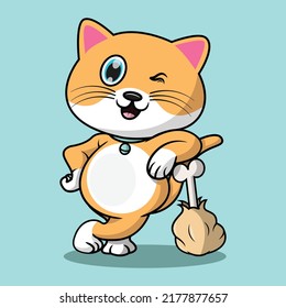 
a cute cat is leaning on a chicken thigh
