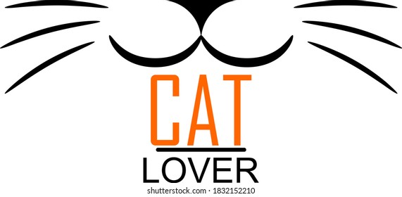 a cute cat logo,illustration ,minimal,modern,cat lovers