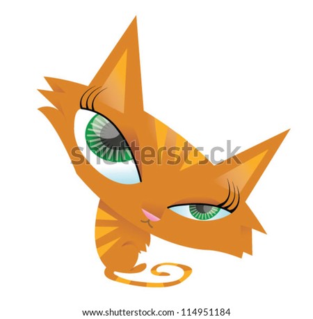 Cute Cat looking over her shoulder