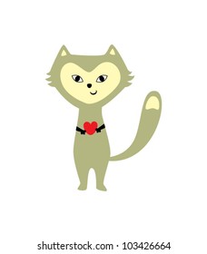 cute cat with love