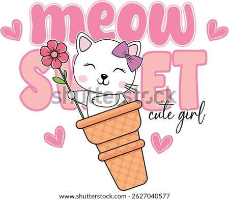 cute cat love design patterns sleepwear