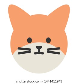 cute cat mascot adorable head character