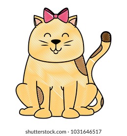 cute cat mascot character