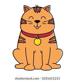 cute cat mascot character