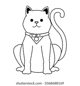 cute cat mascot character