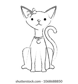 cute cat mascot character