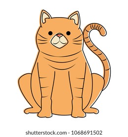 cute cat mascot character