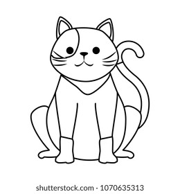 cute cat mascot character