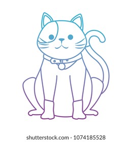 cute cat mascot character