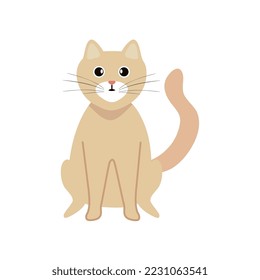 personaje cómico de mascota de gato lindo