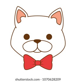cute cat mascot head character
