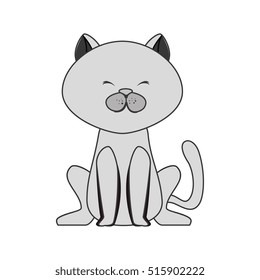 cute cat mascot icon