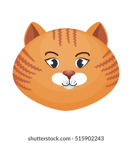 cute cat mascot icon
