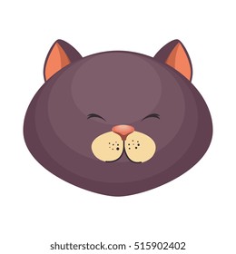 cute cat mascot icon