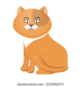 cute cat mascot icon