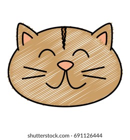 cute cat mascot icon