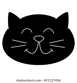 cute cat mascot icon