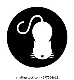 cute cat mascot silhouette isolated icon vector illustration design