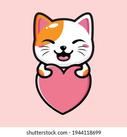 cute cat mascot vector design