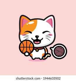 cute cat mascot vector design