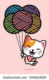 cute cat mascot vector design