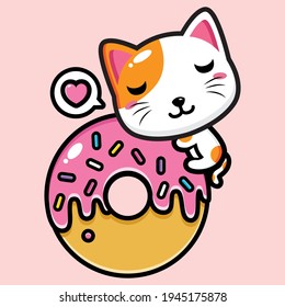 cute cat mascot vector design