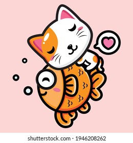 cute cat mascot vector design